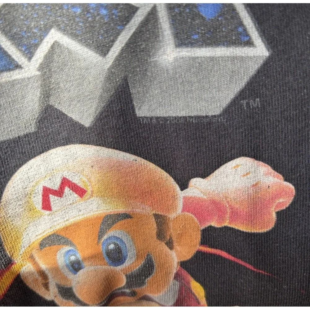 Vintage 2008 Youth Super Mario Galaxy Graphic T-Shirt Promo Size L (8)